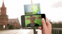 Renate Künast grüßt von der Da-müssen-wir-ran-App der Berliner Grünen